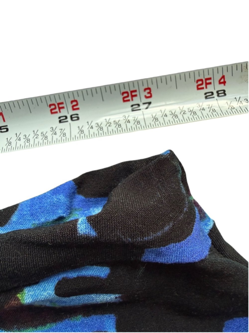Joseph Ribkoff Black & Blue Abstract Ankle Pants Size 20 Stretch Capsule - Picture 8 of 12